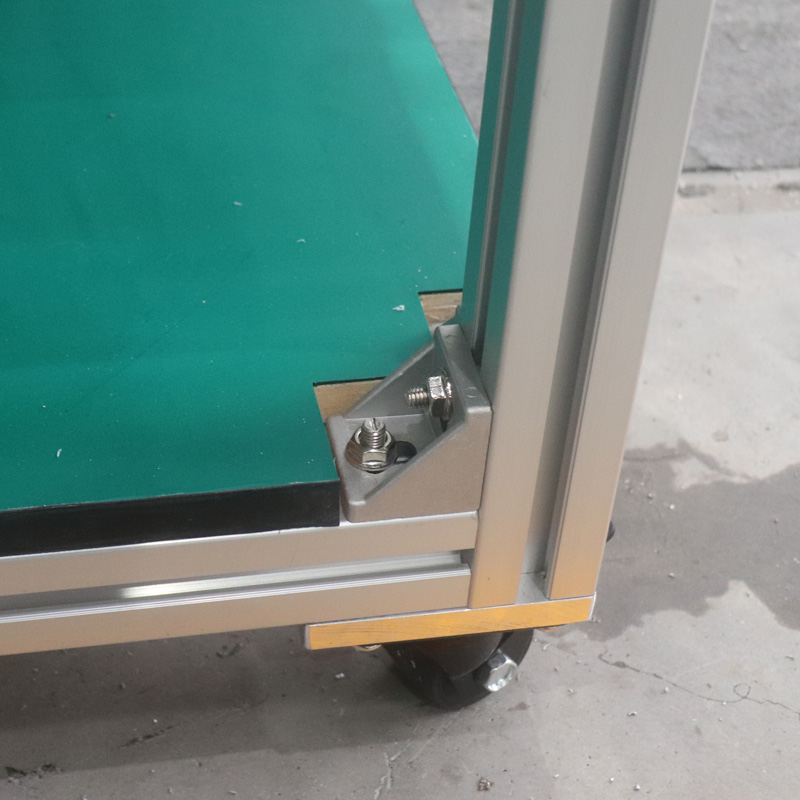 Profil aluminiowy antystatyczny mobilny koło pasowe stół montażowy naprawa warsztat laboratoryjny wózek obrotowy